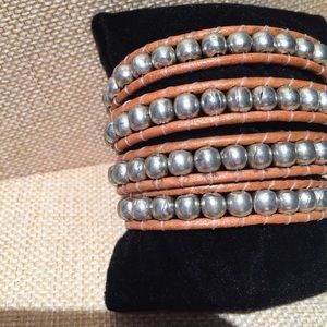 Leather Wrap Around Bracelet